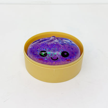 8.5cm Realistic Maltose Sugar Steamed Bun Glitter Dumpling Squishiy Slow Rising Stress Relief Fidget Toy-CNLCA