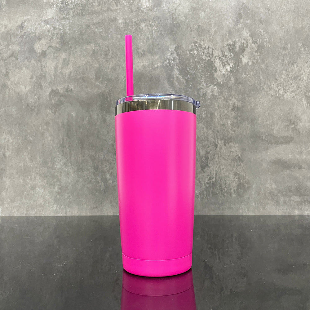 🖤🖤20oz Powder Coated Black Plated Underneath Tumbler Mug For Laser Engraving-CNLCA