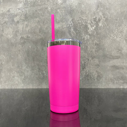 🖤🖤20oz Powder Coated Black Plated Underneath Tumbler Mug For Laser Engraving-CNLCA