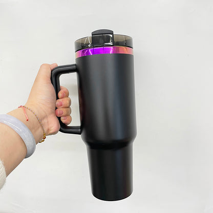 💜40oz Purple Underneath Powder Coated H2.0 Quencher Tumblers For Laser Engraving -CNLCA