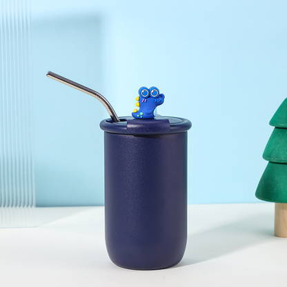 16oz 460ml Cute Cartoon Stainless Steel Insulated Cups Kids Children's Sipper Tumbler Milk Cup for Laser Engrave-CNLCA