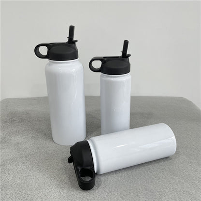 18oz 32oz White Blank Sublimation Stainless Steel Sport Water Bottle-CNLCA