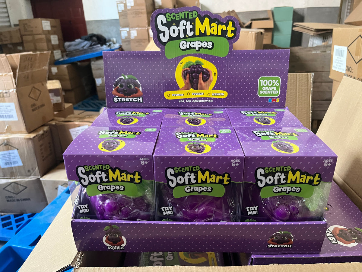 24Pack Giant Oversized Large Grapes Squeeze Squishy Toy Soft Big Fruit Jumbo Stress Relief Fidget Squeezy Toy-CNLCA