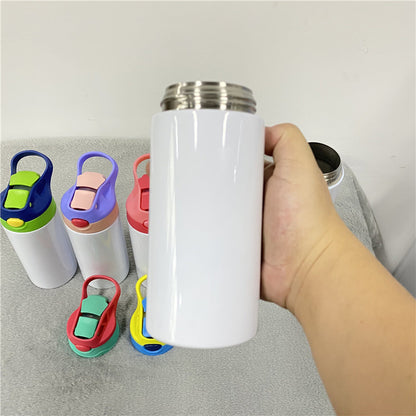 USA Warehouse 12oz Pre Sale Sublimation Blanks Mix Colors Kids Children Straight Tumbler Water Bottle-USLCA