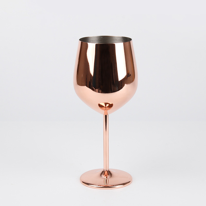 18oz Stainless Steel Electroplated High-legged Red Wine Cup and Champagne Glass Burgundy Wine Tumbler For Laser-CNLCA