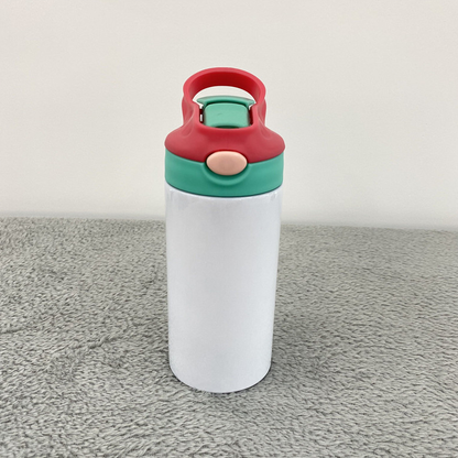 USA Warehouse 12oz Pre Sale Sublimation Blanks Mix Colors Kids Children Straight Tumbler Water Bottle-USLCA
