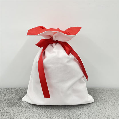 White Color Blank Sublimation Christmas Gift Santa Bags 19.6*28Inch 50pcs_USLCA