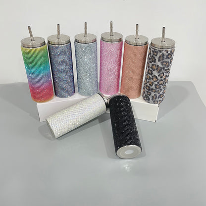 20oz Colorful Bling Rhinestone Straight Tumbler-CNLCA