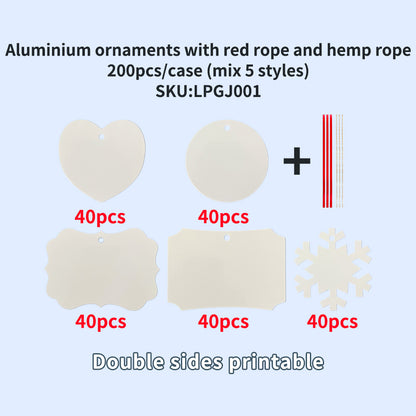 Christmas Holiday Ceramic MDF Aluminium Ornaments_USLCA