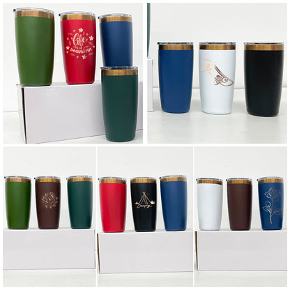 25Pack Mini Size 10oz Copper Plated Underneath Tumbler Coffee Mugs with Magnetic Lids For Laser-CNLCA