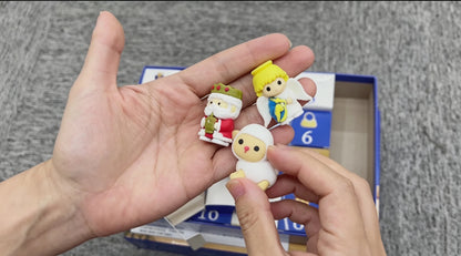 25Pack Nativity Advent Calendar 24 Days Christmas Countdown 3D Mini Nativity Scene Figures Blind Box Toy Home Desktop Ornament Xmas Surprise Gift for Kids-CNLCA