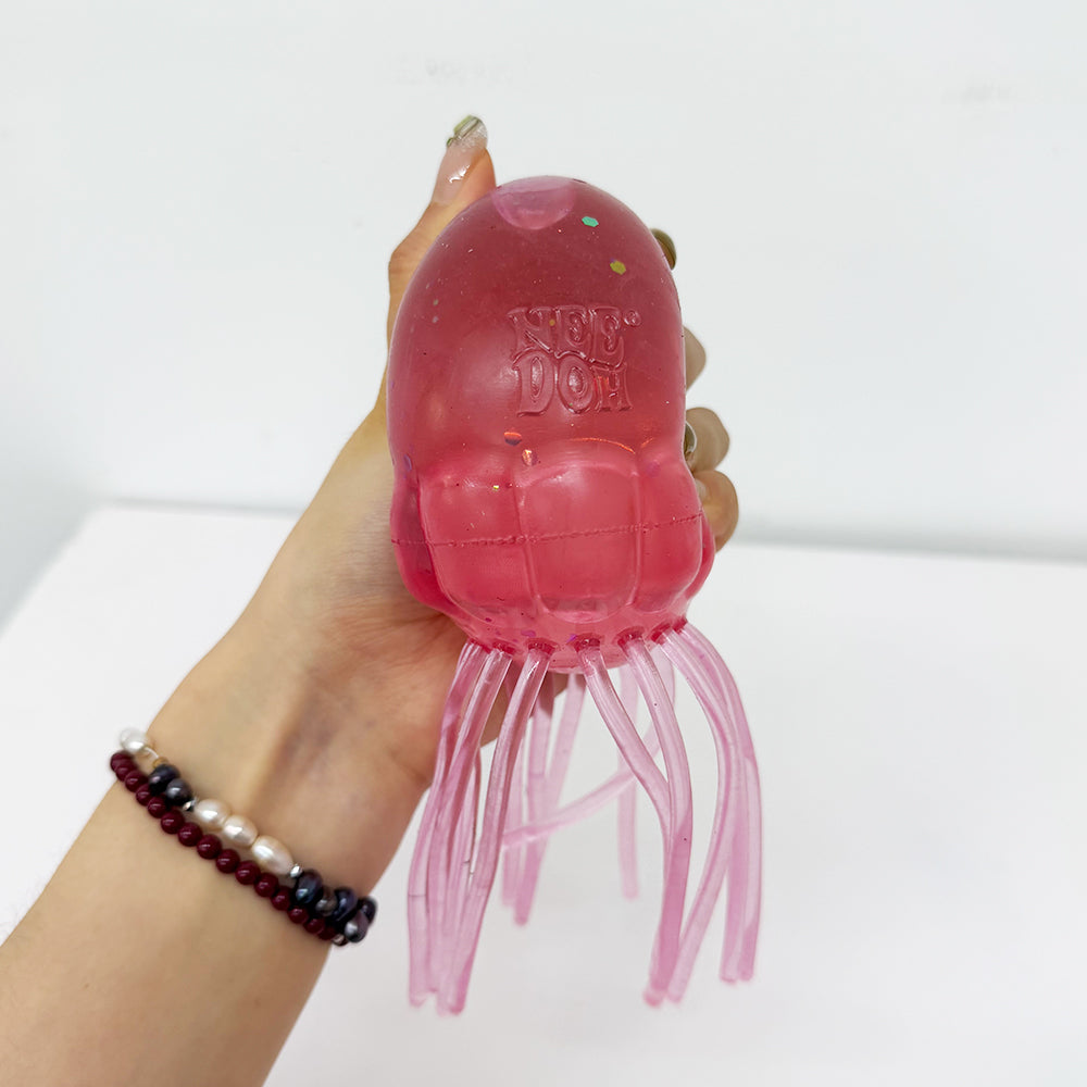 8*15cm NeeDoh Style Jumbo Size Jelly Fish Squishy Jellyfish Fidget Toy for Anxiety Relief-CNLCA
