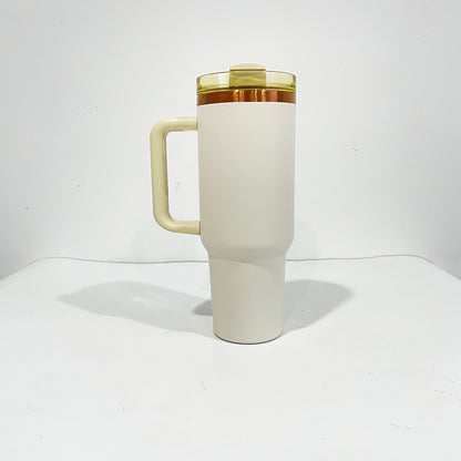 40oz H2.0 Stanley Style Cream Color Copper Plated Quencher Tumbler for Laser Engraving-USLCA