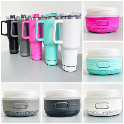 Mix Color 40oz Stainless Steel Powder Coated Music Player Bluetooth Speaker Tumbler 20pcs-USLCA