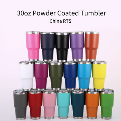 30oz YeTi Style Colorful Powder Coated Car Tumbler Mug For Laser Engraving-CNLCA