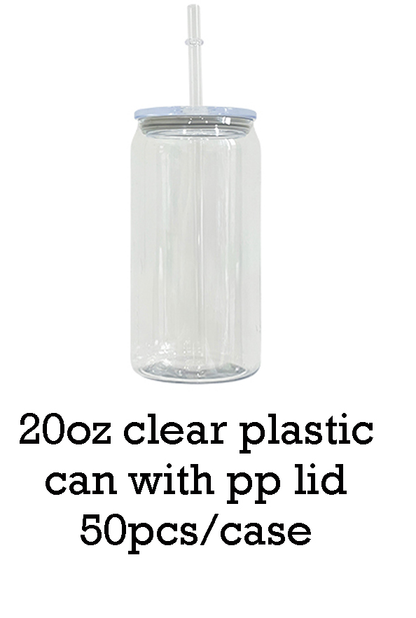 20oz Clear Color Plastic Acrylic Can Cup -CNLCA