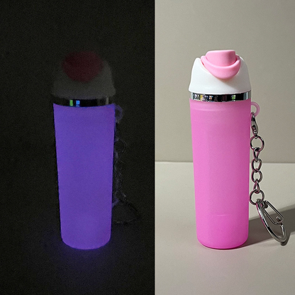Owala Style Tumbler Shaped Glow In The Dark Keychain Tumbler Accessories Keyring-CNLCA