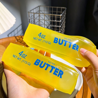 72 Pack Small Size 11cm Vaseline Filled Butter Stick Squishy Stress Toy Viral Squeeze Fidget Toy Realistic Butter Bar Shaped Anxiety Relief Toy-CNLCA