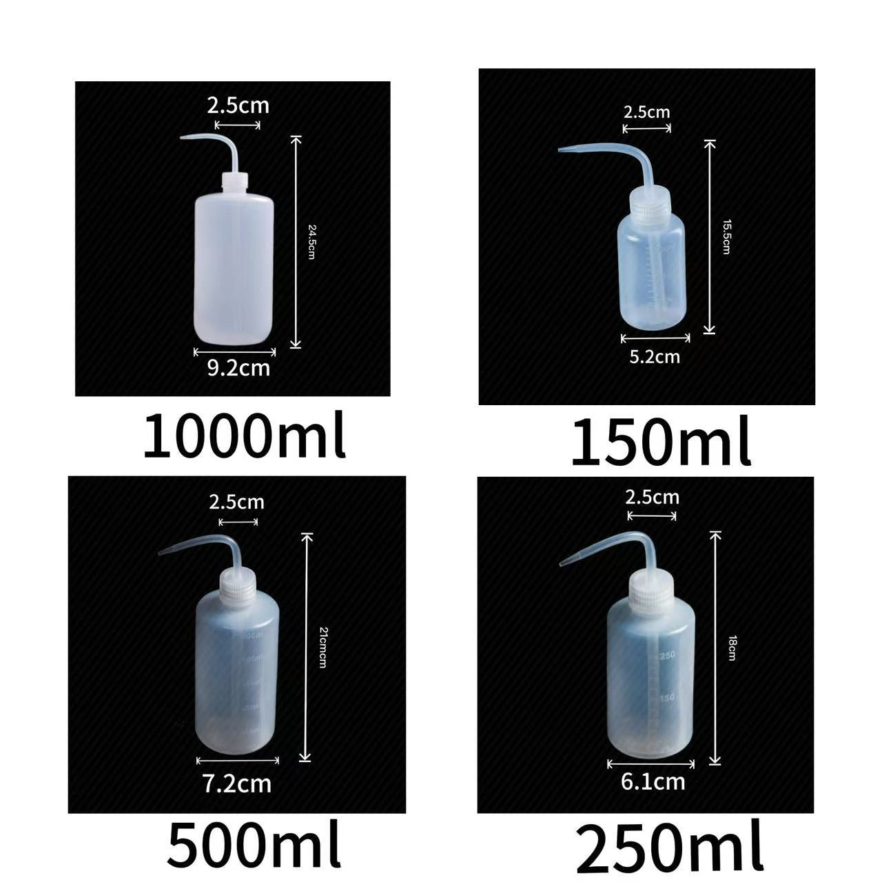Plastic Wash Bottle Elbow Rinsing Bottles Plant Watering Pot Squeezing Bottle Eyelash Cleaning Wash bottle-CNLCA