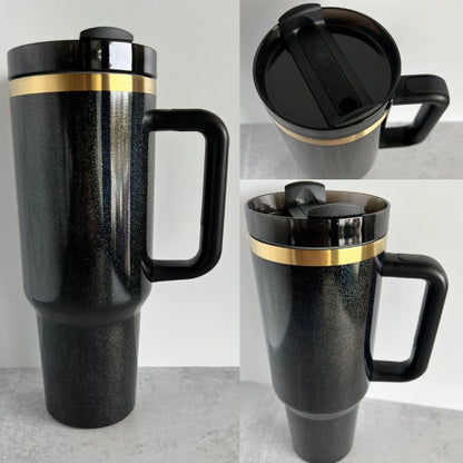 40oz H2.0 Shimmer Glitter Gold Underneath Plated Sublimation Quencher Tumbler For Sublimation/Laser Engraving -CNLCA