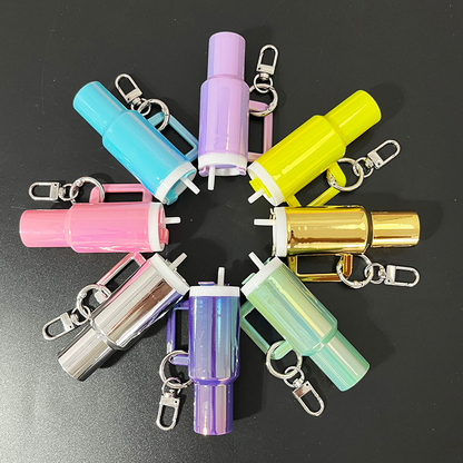 40oz Stanley Style Tumbler Shaped Ombre Colors Keychain Tumbler Accessories-CNLCA