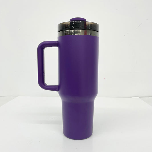 40oz Black Mirror Underneath Purple Color Powder Coating Tumblers for Laser Engrave-CNLCA