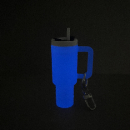40oz Stanley Style Tumbler Shaped Glow In Dark Keychain Tumbler Accessories-CNLCA