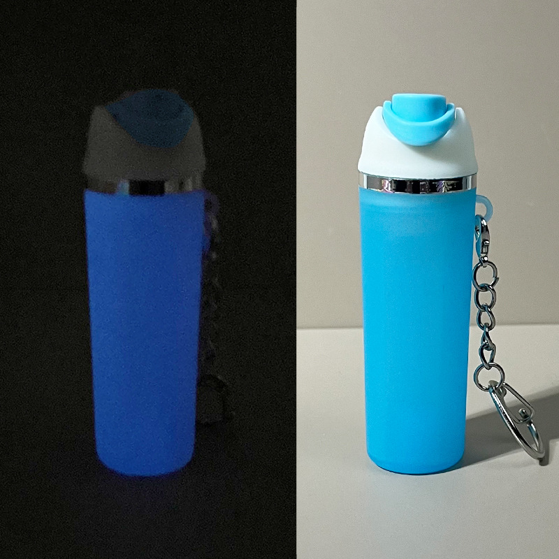 Owala Style Tumbler Shaped Glow In The Dark Keychain Tumbler Accessories Keyring-CNLCA