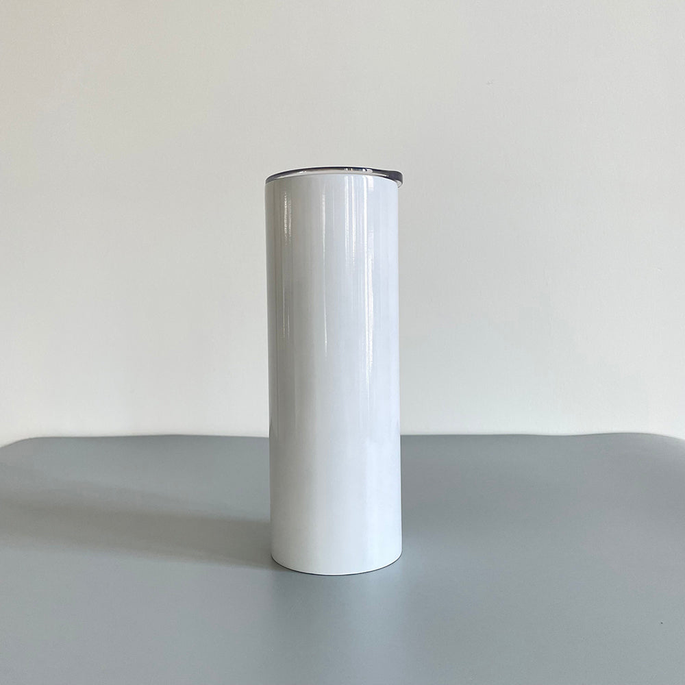 25Pack 30oz Flat Edge Blank Sublimation Stainless Steel Skinny Straight Tumbler-CNLCA