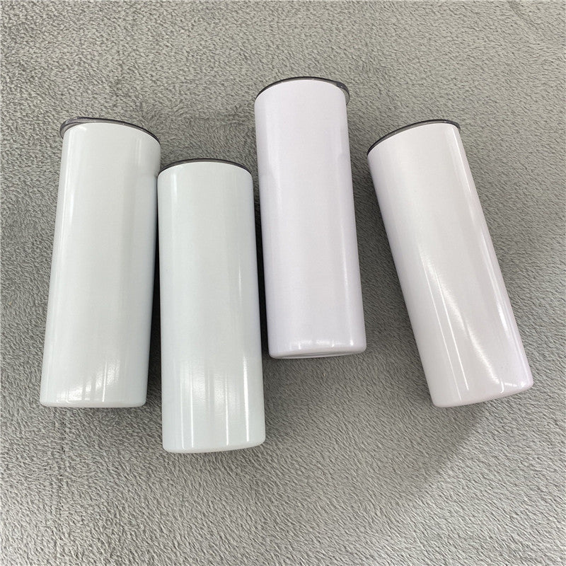 25Pack 20oz Blank Sublimation Double Change Stainless Steel Skinny Straight Tumbler-CNLCA