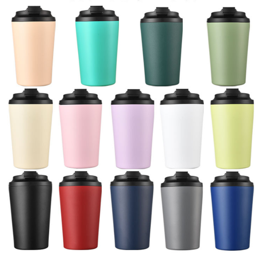 12oz 360ml Stainless Steel Graduated Coffee Tumbler Milk Cup for Men and Women-CNLCA