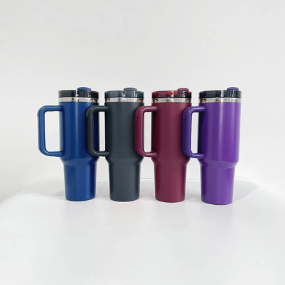 40oz H2.0 Mirror Silver Plated Underneath Powder Coated Tumblers For Laser-CNLCA