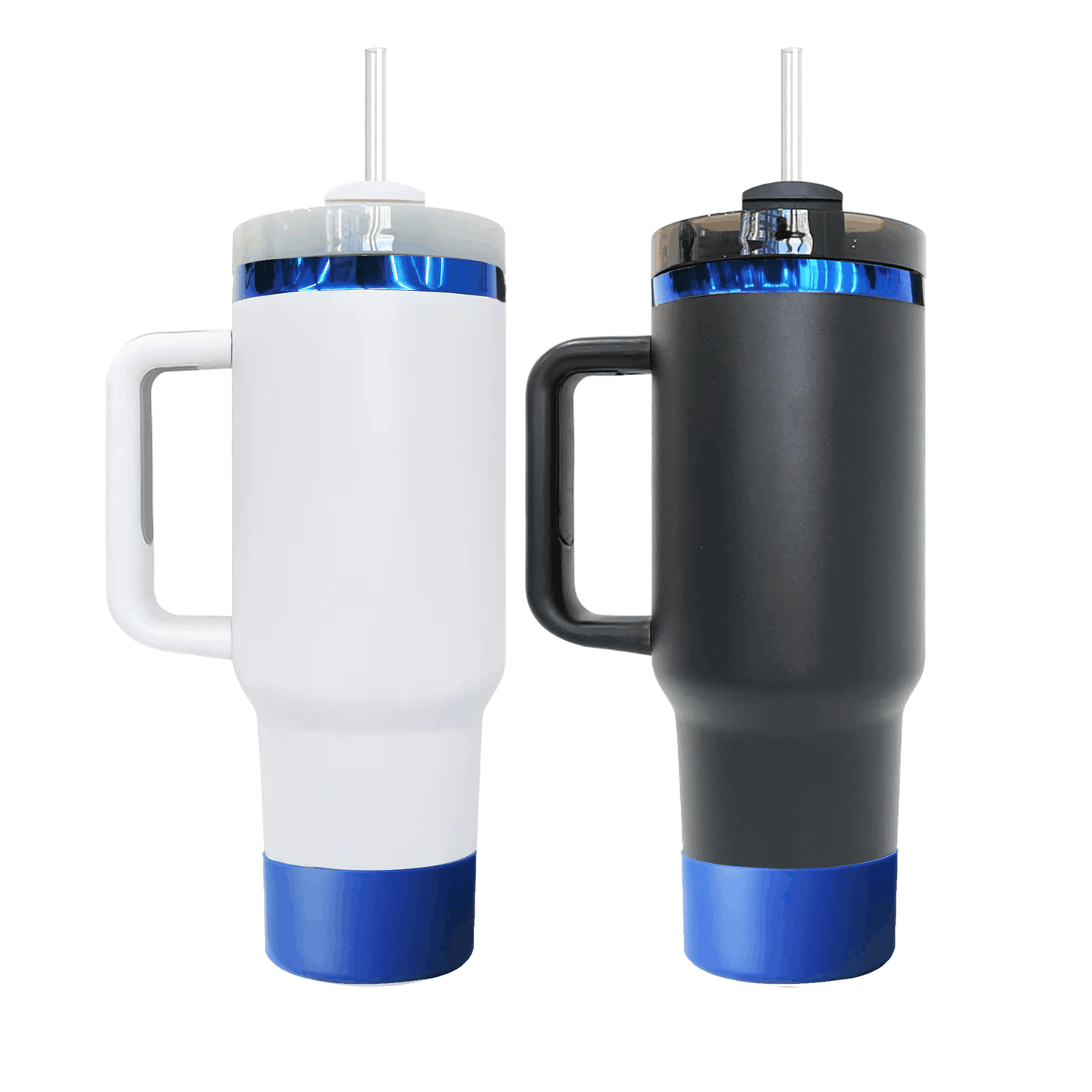 💎💎40oz Blue Underneath Powder Coated H2.0 Quencher Tumblers For Laser Engraving -CNLCA