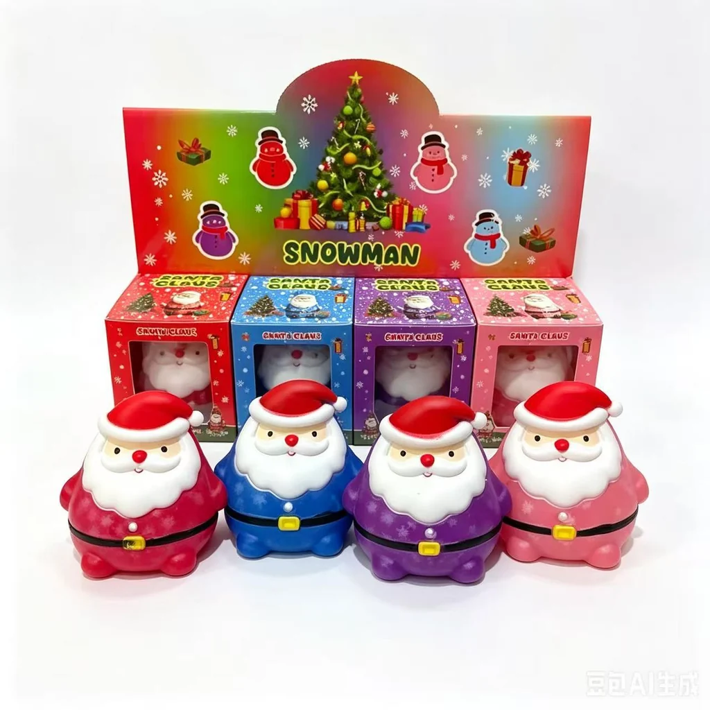 72Pack Little Red Riding Hood Santa Claus Squish Christmas Xmas Santa Squishy Squeeze Fidget Toys-CNLCA