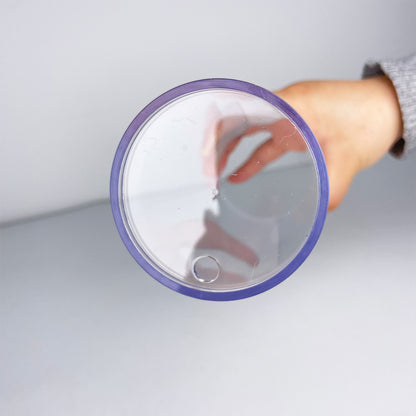 20oz Sublimation Blanks Pre Drilled Double Wall Snow Globe Plastic Outside White Stainless Steel Inside Straight Storyboard Tumbler -USLCA