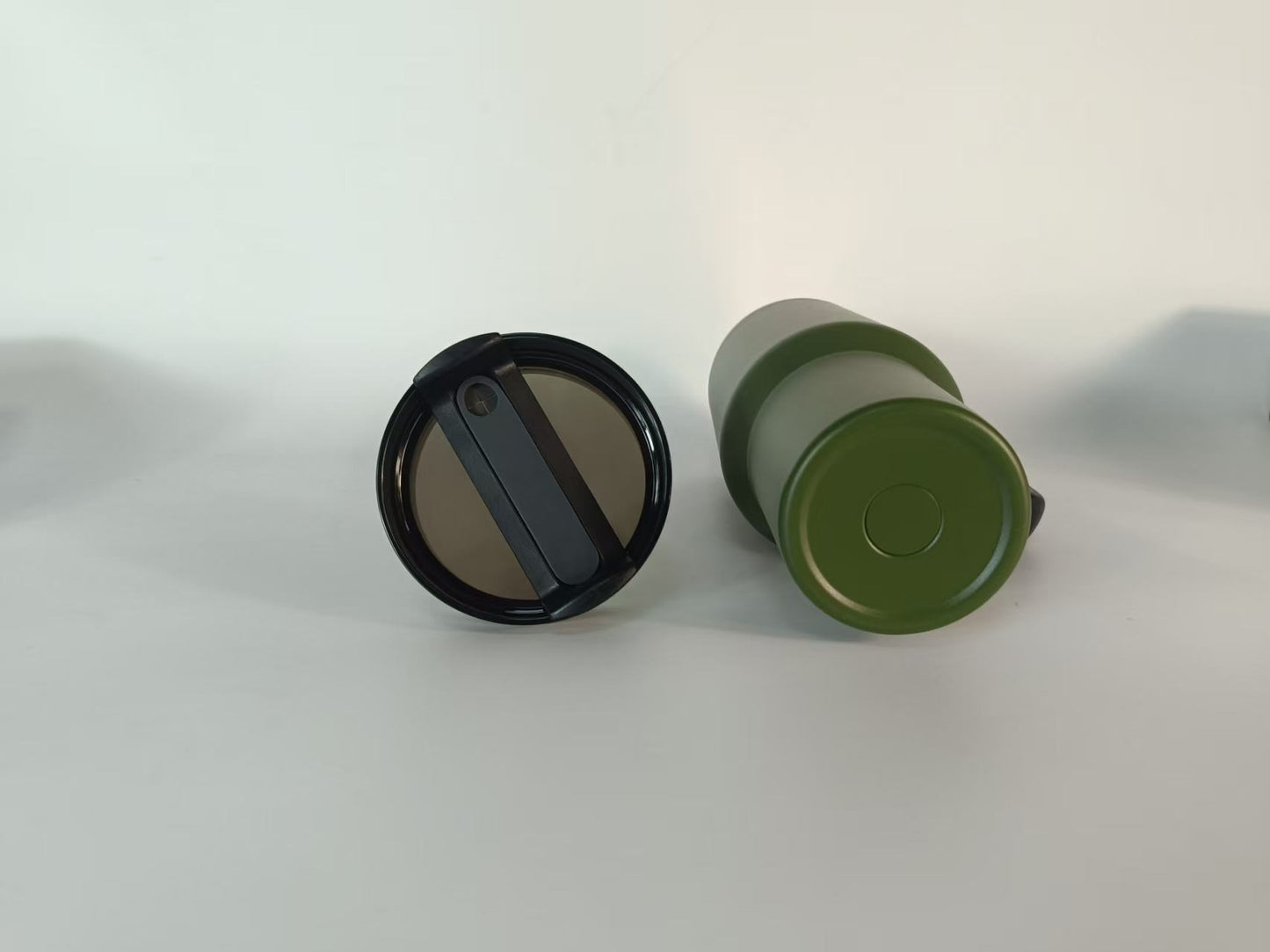 40oz Olive Army Green Silver/Gold Plated Underneath Powder Coated H2.0 Quencher Tumblers For Laser Engrave-CNLCA