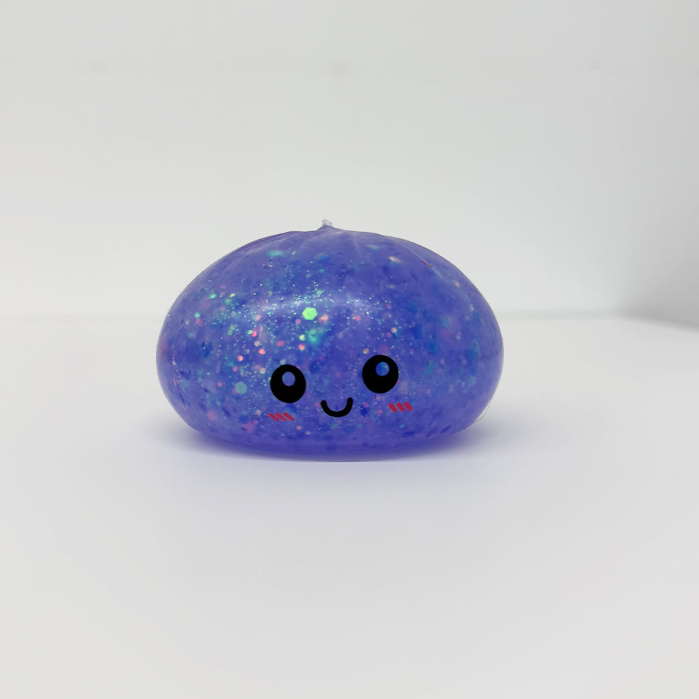 8.5cm 6 Colors Realistic Pectin Steamed Bun Glitter Dumpling Squishy Toys Stress Relief Fidget Toy-CNLCA