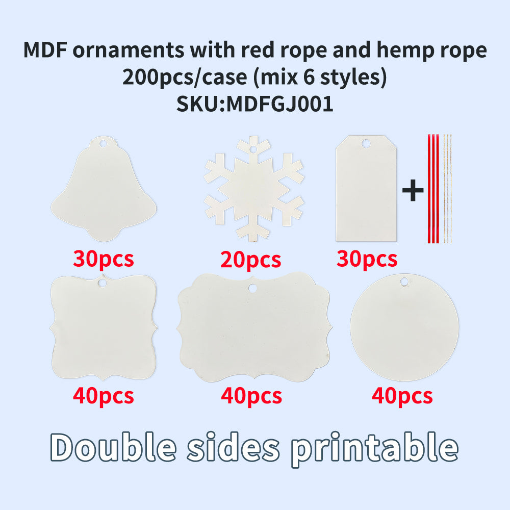 Christmas Holiday Ceramic MDF Aluminium Ornaments_USLCA