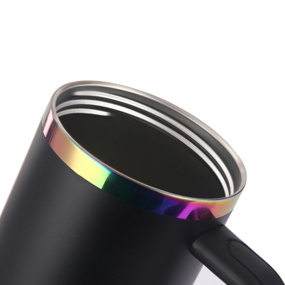 Sales!!!⏰40oz H2.0 Stanley Style Rainbow Plated Underneath Powder Coated Stainless Steel Quencher Tumbler-CNLCA