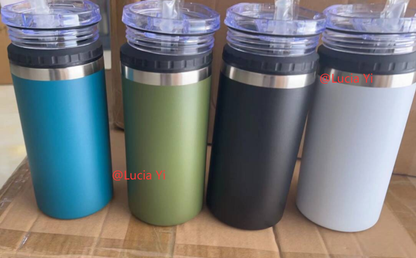 16oz Colorful Powder Coated 4in 1 Can Cooler Cold Cola Cans Tumbler For Laser-CNLCA