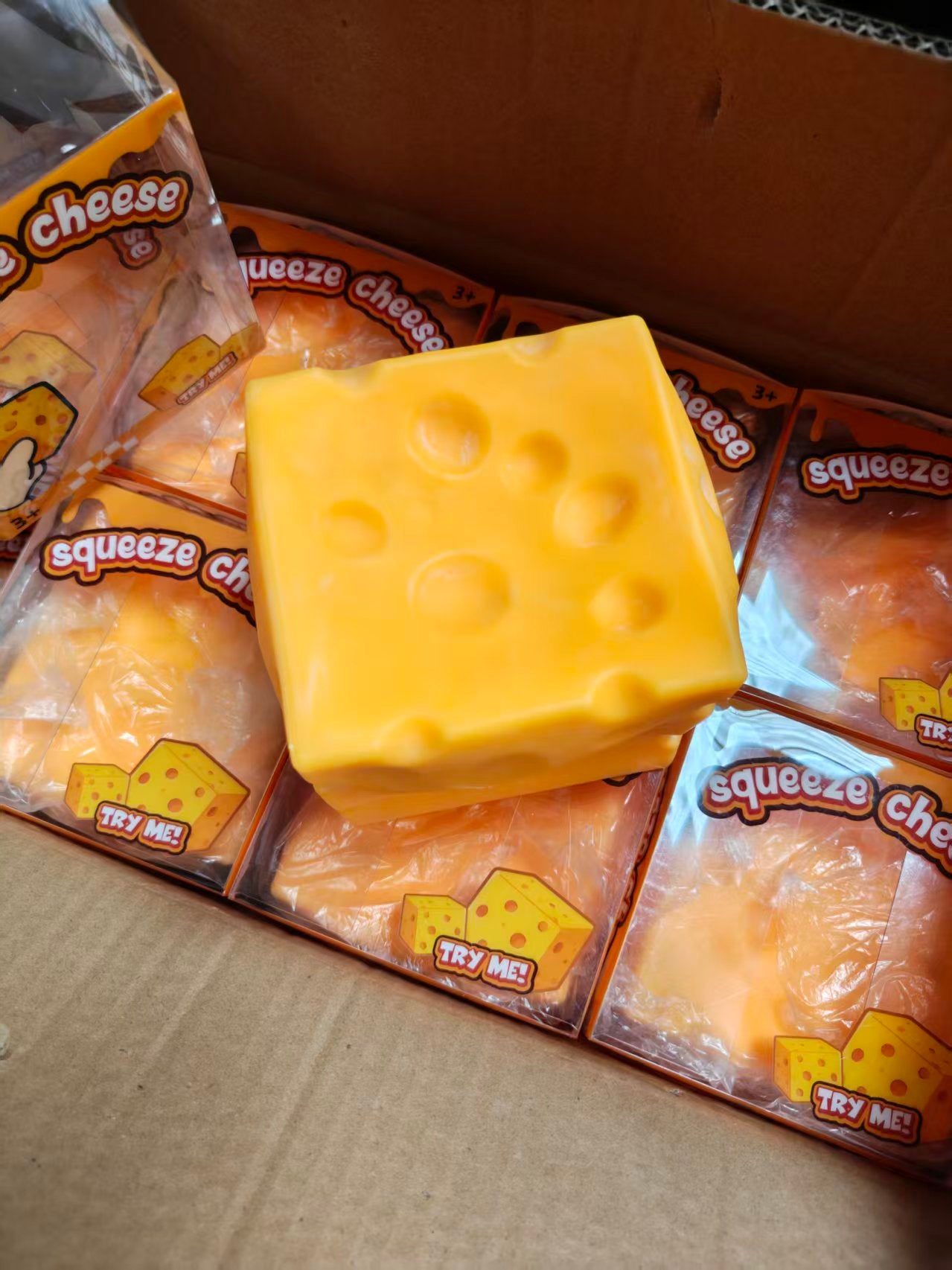 11cm Flour Filled Jumbo Large Cheese Squishy Toy Soft Anti-Anxiety Sensory Fidget Gift-CNLCA