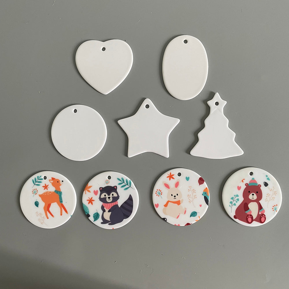 Christmas Holiday Ceramic MDF Aluminium Ornaments_USLCA