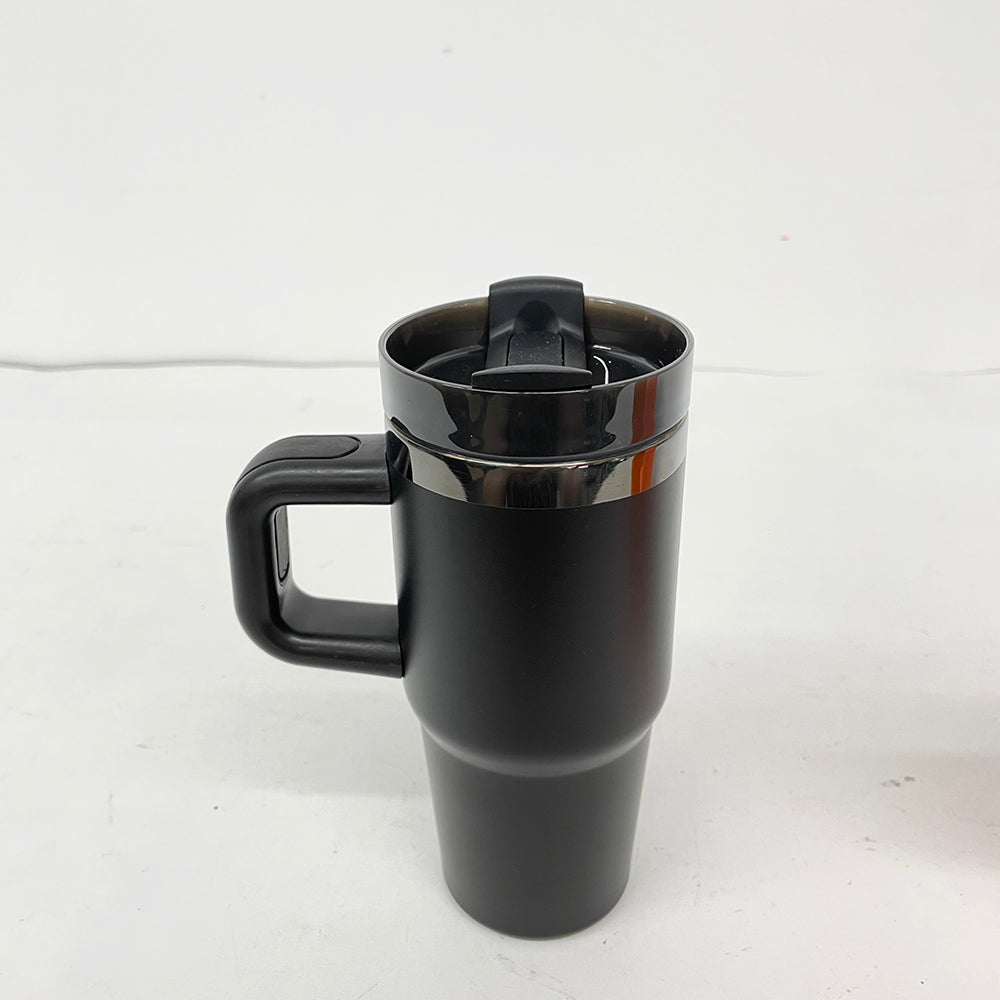 14oz Black Mirror Underneath Powder Coated Kids Baby Tumblers for Laser Engrave-CNLCA