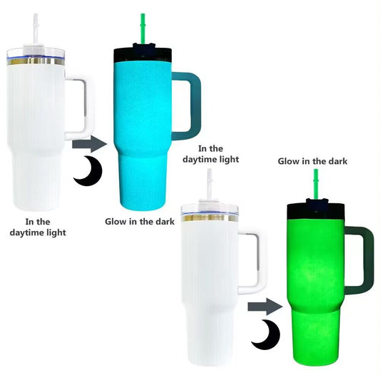 40oz H2.0 Blank Sublimation Glow In Dark 40oz Tumbler With Lid And Straw -CNLCA