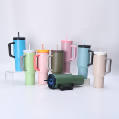 40oz Owala Style Quencher Tumbler with Handle For Laser Engraving-CNLCA