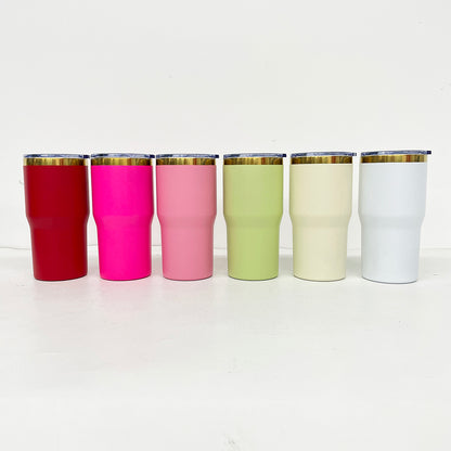 20oz Gold Plated Car Tumbler Travel Coffee Mug for Laser Engraving with Leakproof Slide Lid-CNLCA
