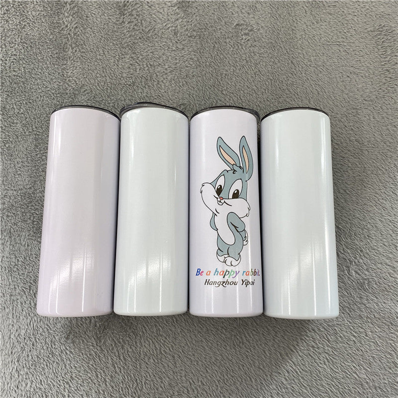 25Pack 20oz Blank Sublimation Double Change Stainless Steel Skinny Straight Tumbler-CNLCA