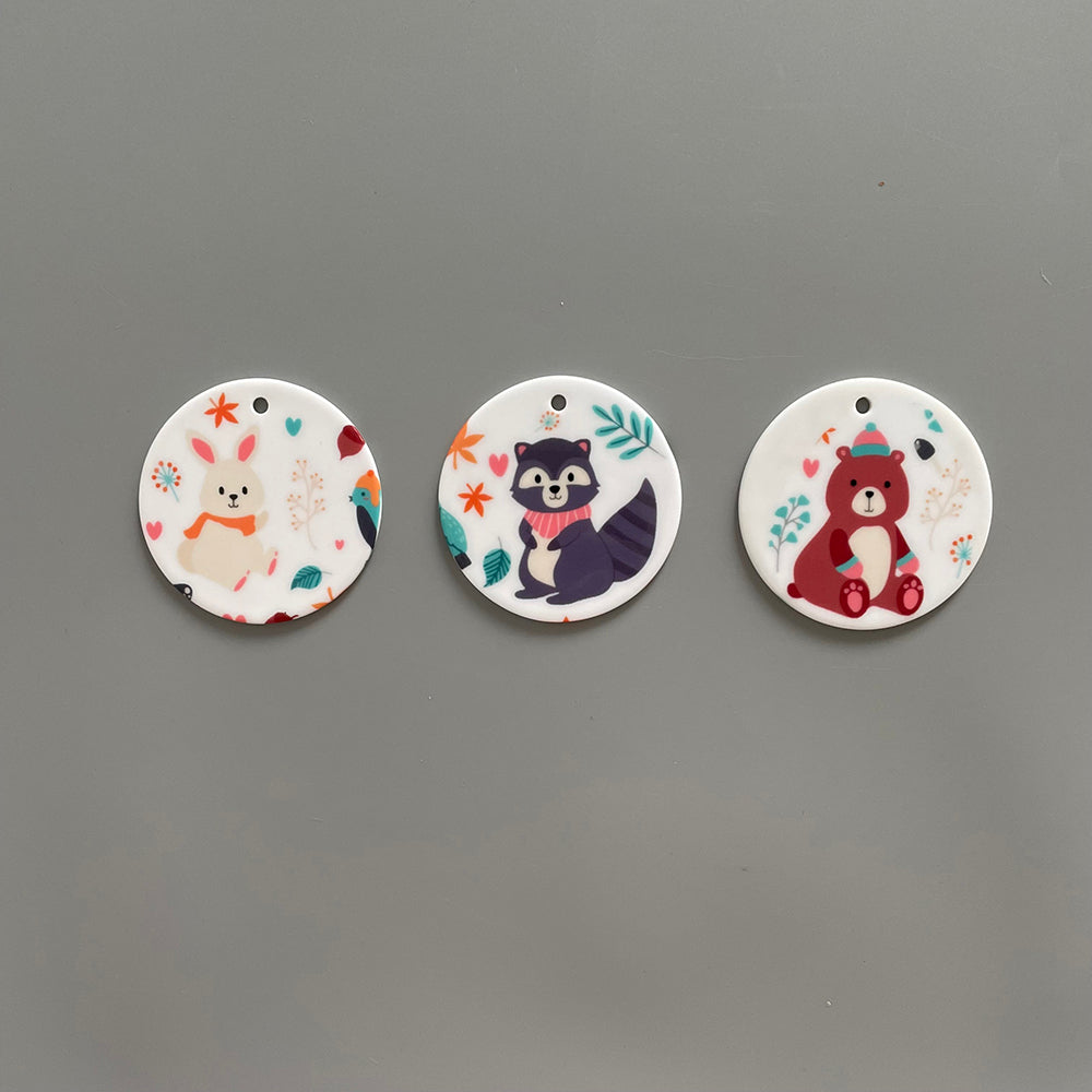 Christmas Holiday Ceramic MDF Aluminium Ornaments_USLCA