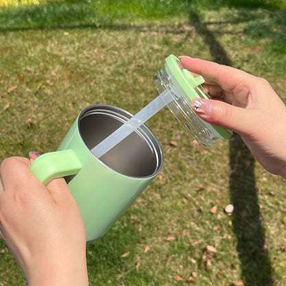 20oz White Candy Colored Blank Sublimation School Kids Tumbler With Leak Proof Lid-CNLCA