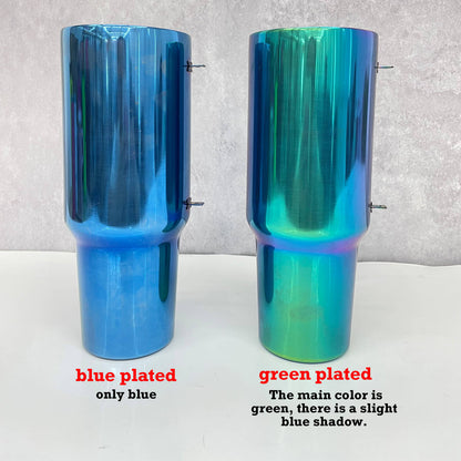 🍀40oz Ombre Green Blue Underneath Powder Coated H2.0 Quencher Tumblers For Laser Engrave -CNLCA